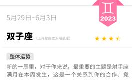 蓝蓝占星双子座一周运势（5.29-6.3）