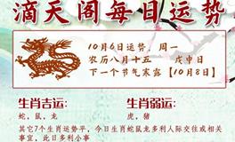 滴天居士2025年10月6日生肖运势